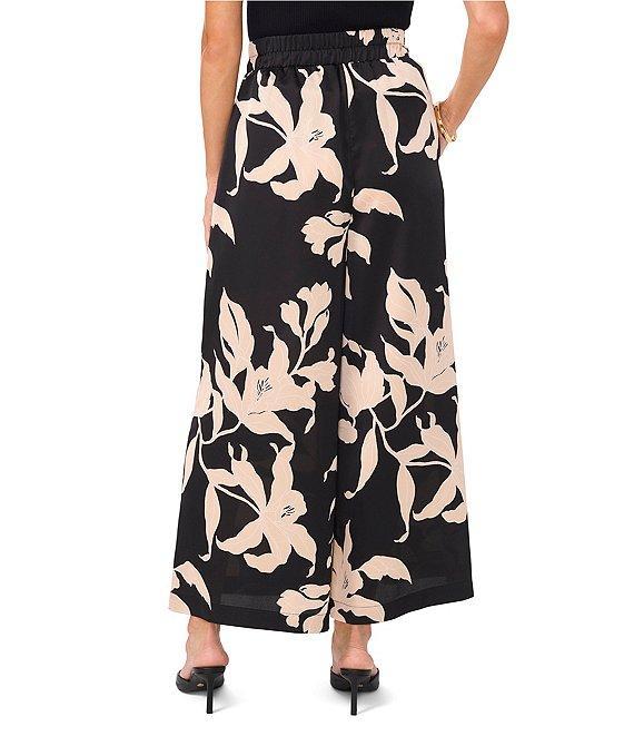 Vince Camuto Drawstring Waist Wide Leg Flat Front Pant Product Image