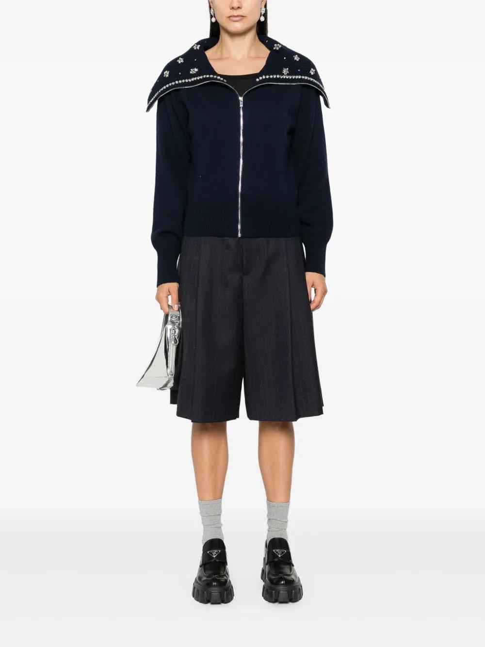 Jewellery-neck cardigan Product Image
