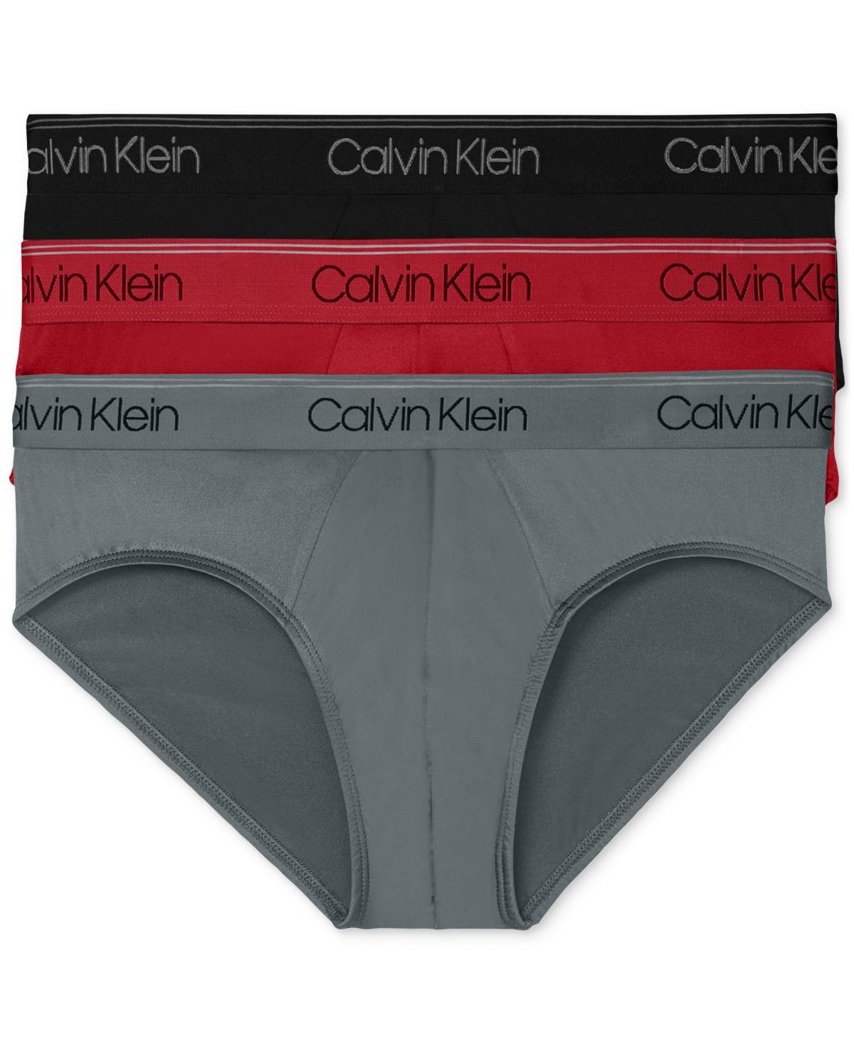 Mens Calvin Klein 3-Pack Microfiber Stretch Low-Rise Briefs Product Image