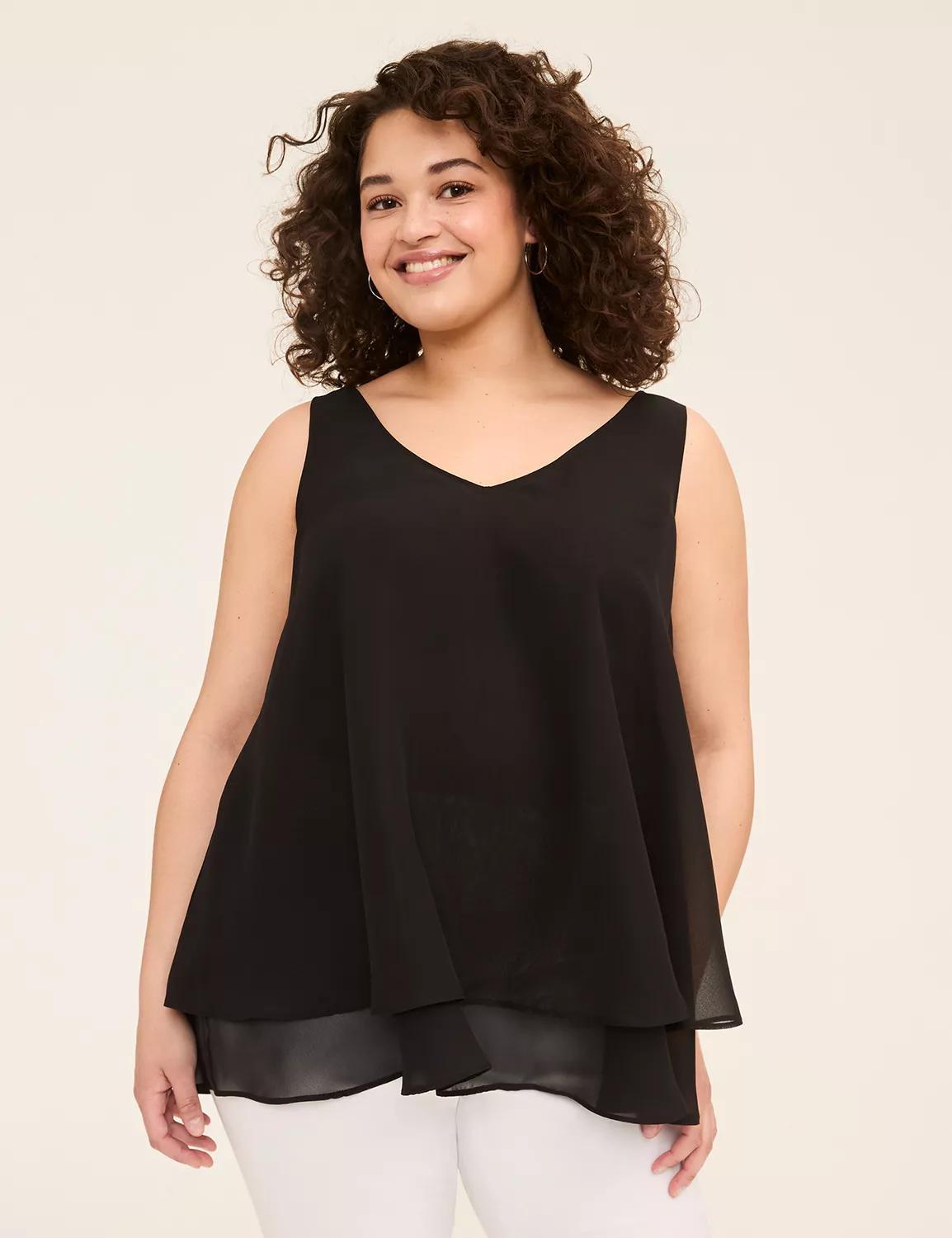 Swing Double-Layer Chiffon Tunic Product Image