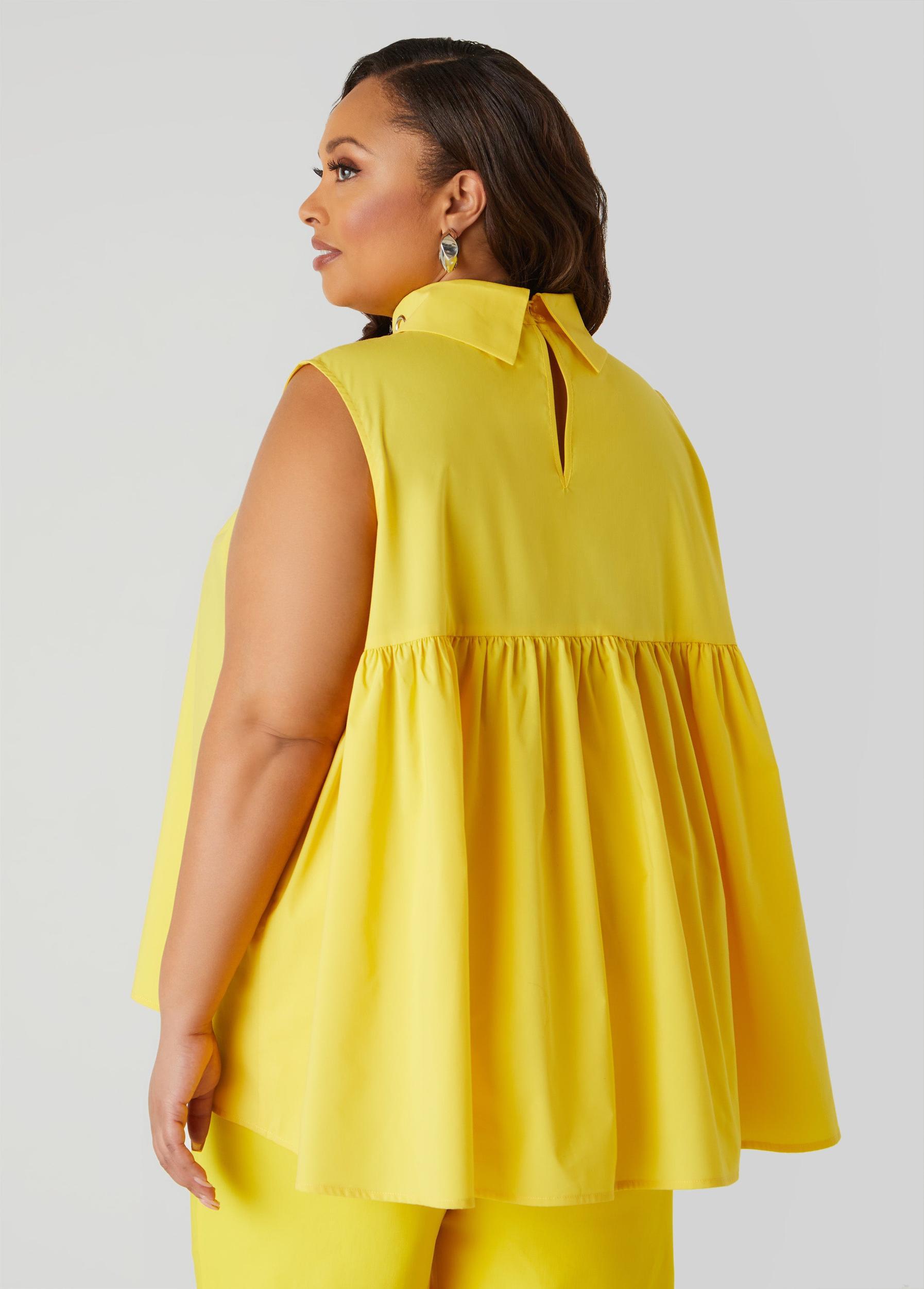 Grommet Embellished Poplin Blouse Product Image