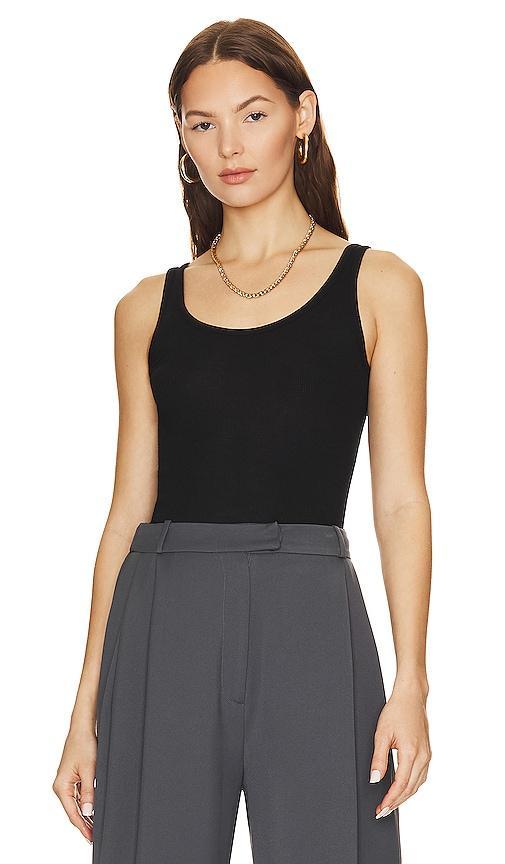 Womens Rib-Knit Scoopneck Tank Product Image