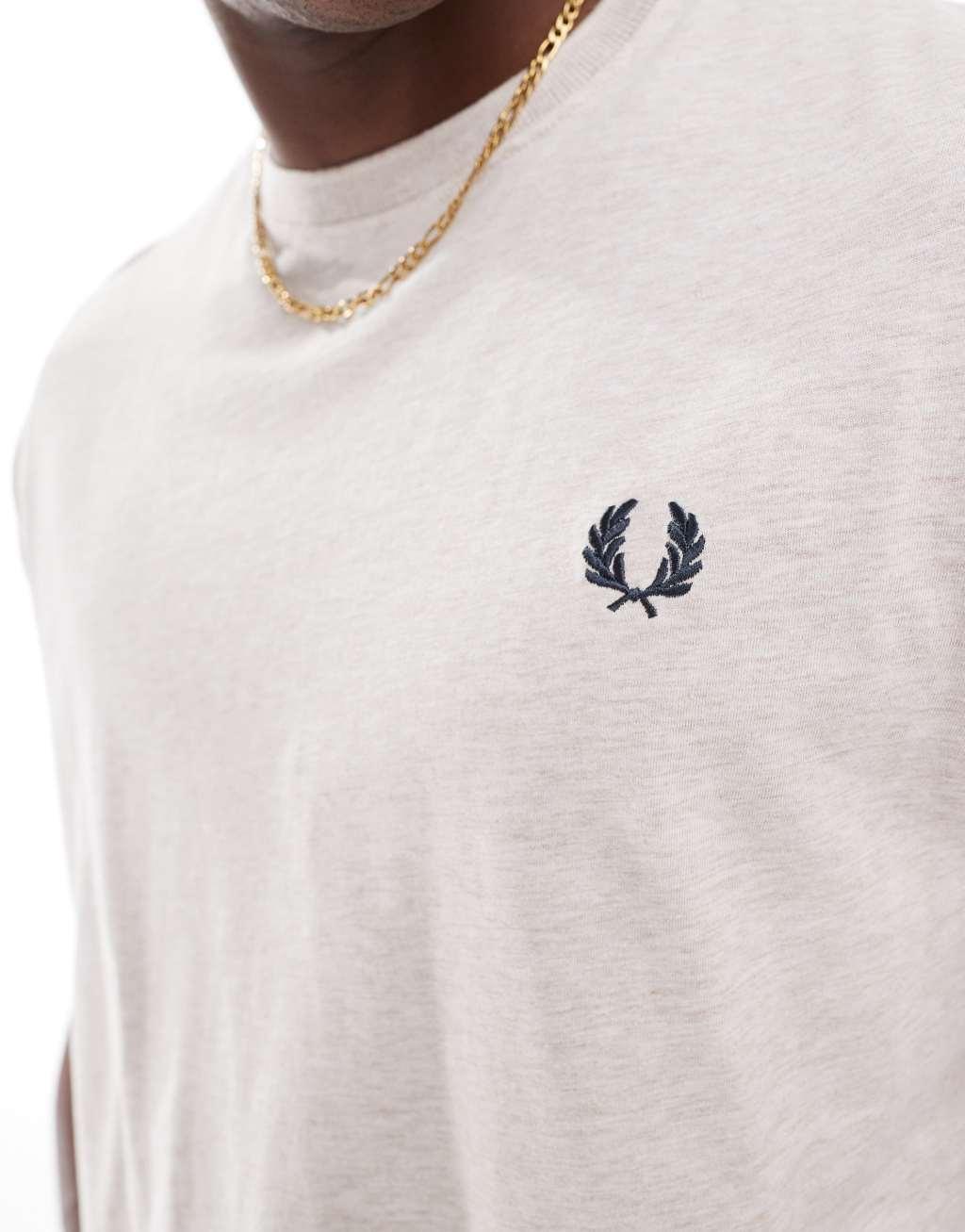 Fred Perry T-shirt in oatmeal white Product Image