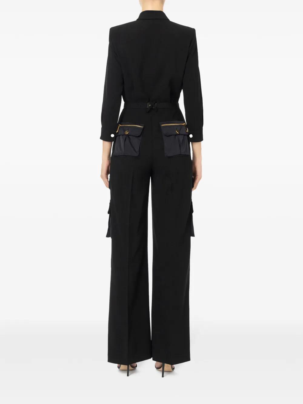 wide-leg belted jumpsuit Product Image