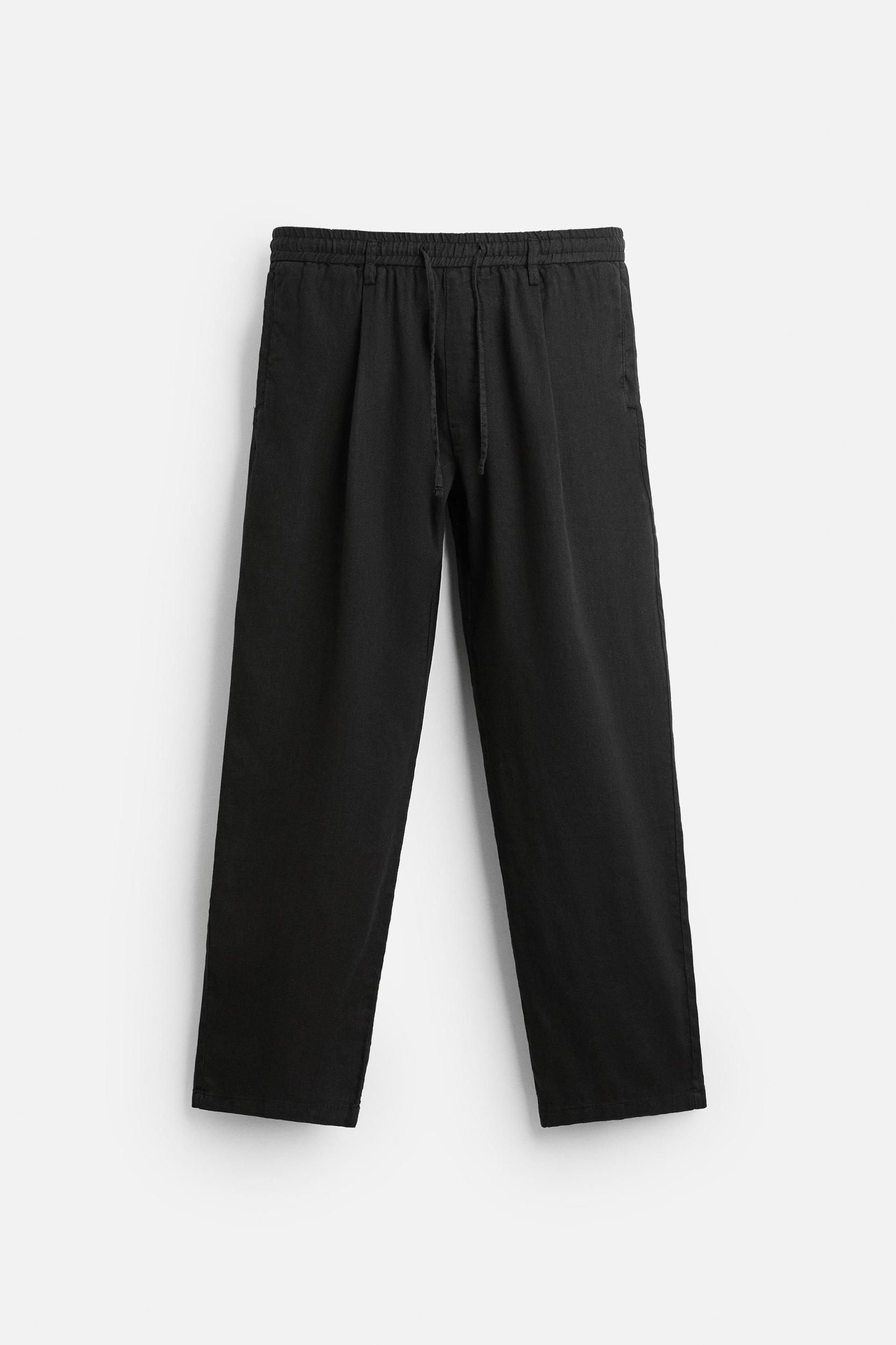 PLEATED COTTON - LINEN PANTS Product Image