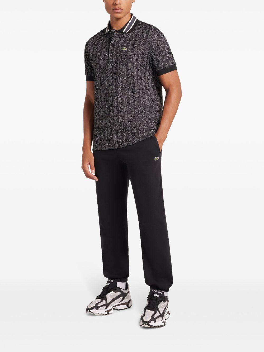 monogram-jacquard polo shirt Product Image