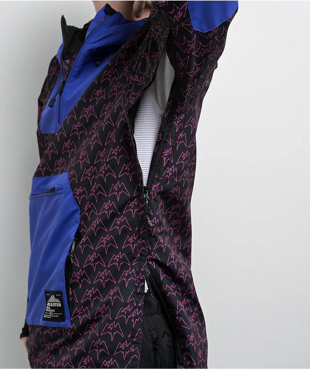Airblaster Freedom Magenta Terry 10K Anorak Snowboard Jacket Product Image