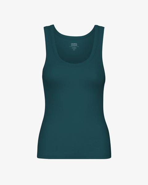 Women Organic Rib Tank Top - Sahara Camel Product Image