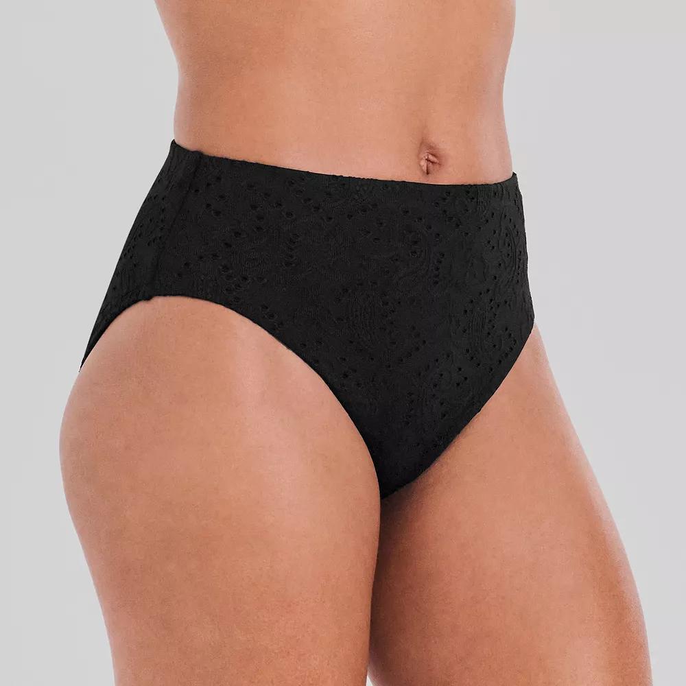 Women's Freshwater Compression Swim Bottoms, Size: XS, Solaria Paisley Green Product Image