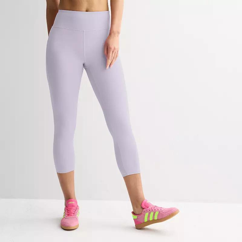 Women's Tek Gear® Ultrastretch Pocket High-Waisted Capri Leggings, Size: Medium, Blue Romance Product Image