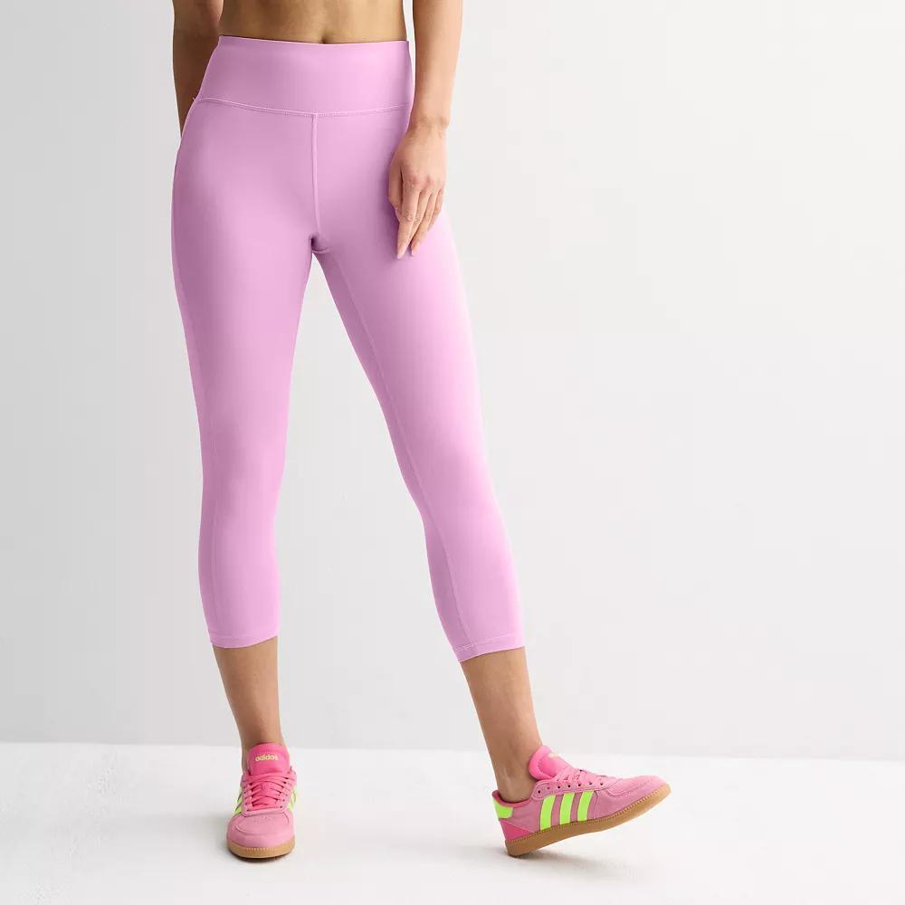 Women's Tek Gear® Ultrastretch Pocket High-Waisted Capri Leggings, Size: Medium, Blue Romance Product Image