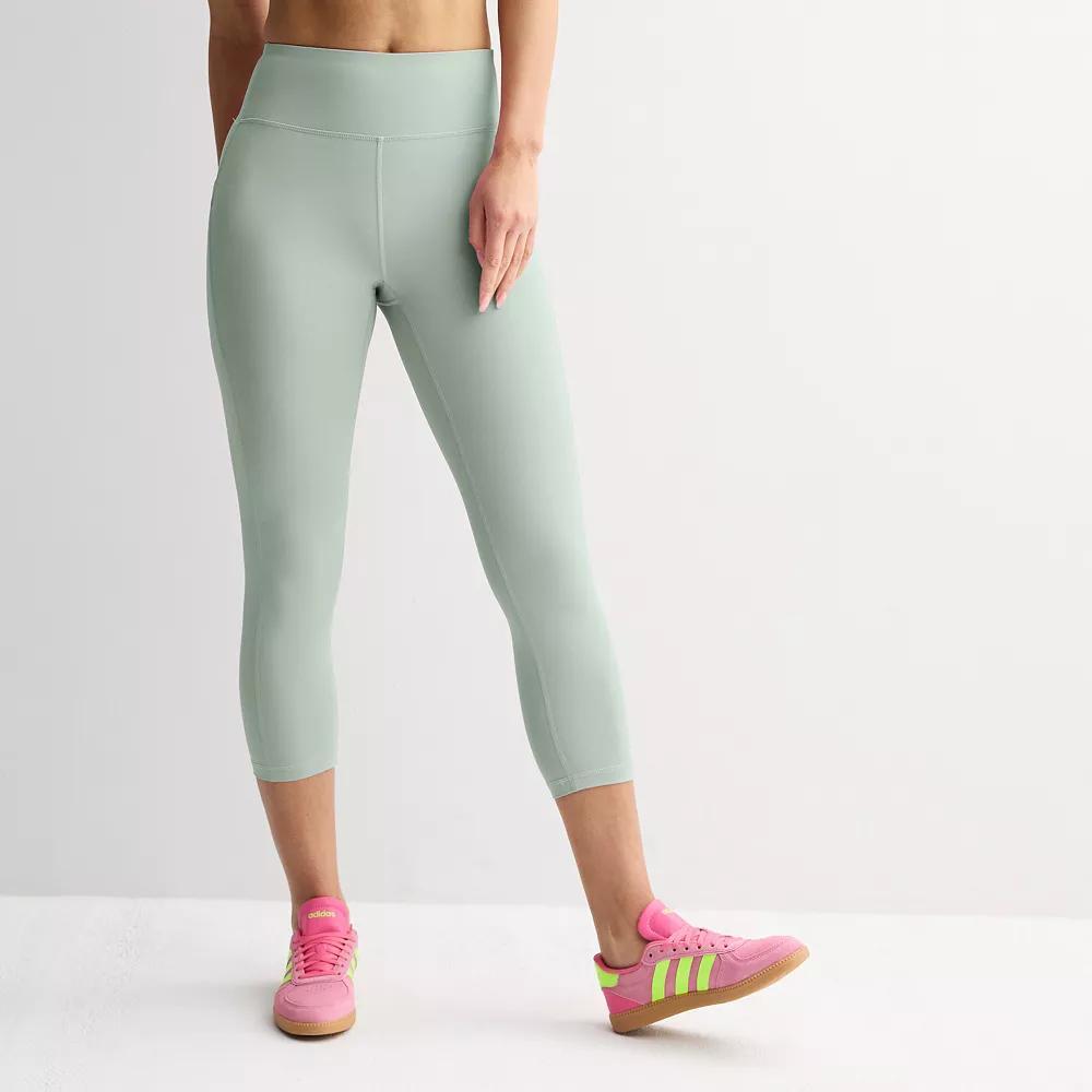 Women's Tek Gear® Ultrastretch Pocket High-Waisted Capri Leggings, Size: Large, Ostego Bay Product Image