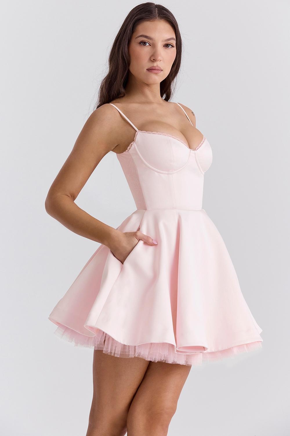 Minimoiselle  ballerina pink tulle mini dress Product Image