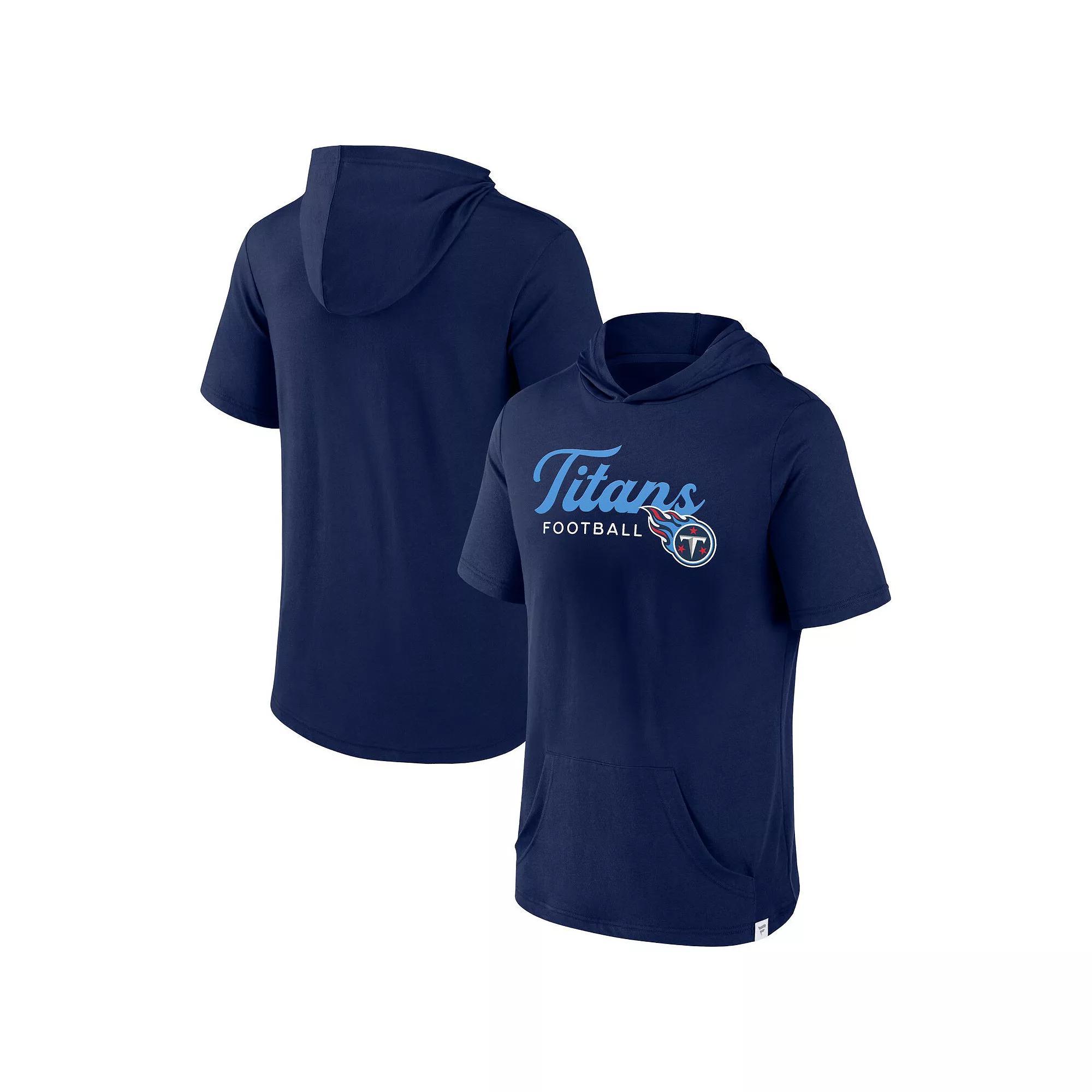 Men's Fanatics Branded Navy Detroit Tigers Offensive Strategy Short Sleeve Pullover Hoodie, Size: Medium, Blue Product Image