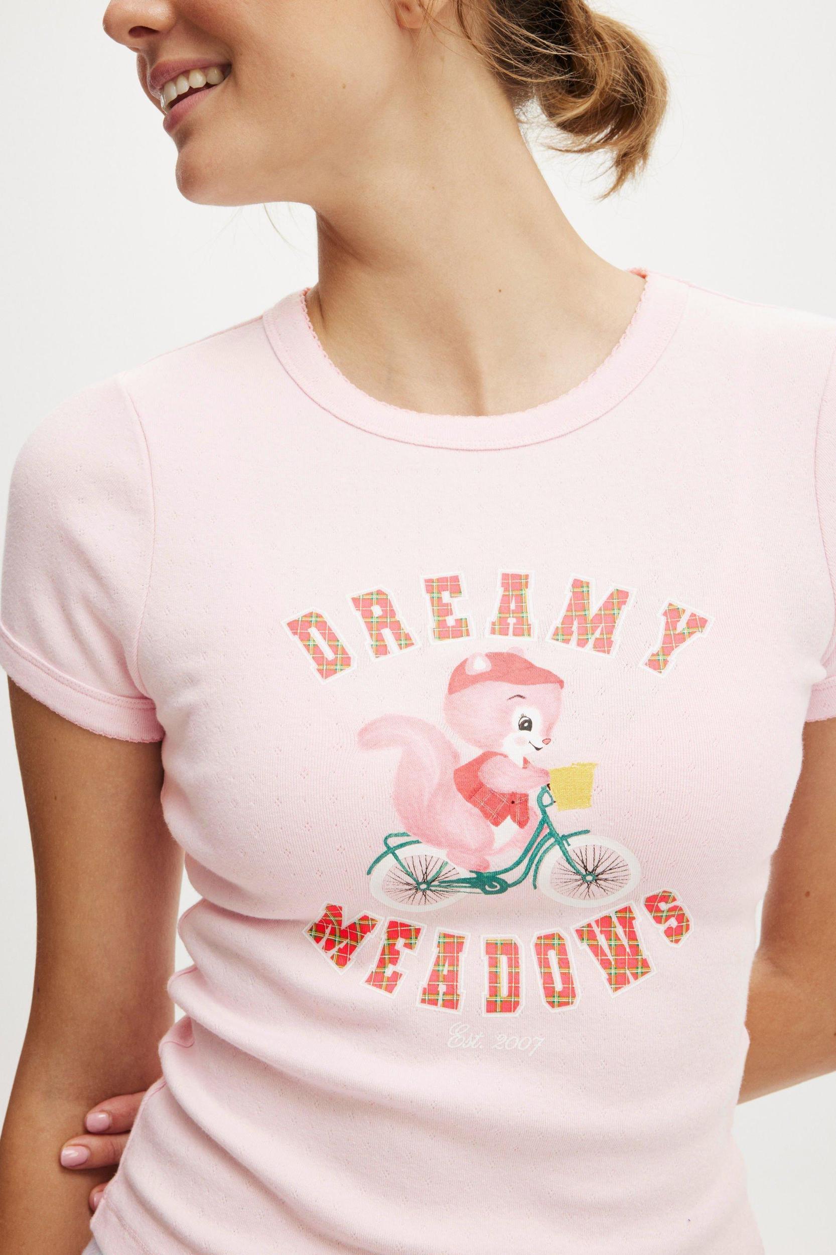 Pointelle Sleep Tee Product Image
