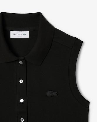 Slim Fit L.12.D Sleeveless Stretch Polo Shirt Product Image