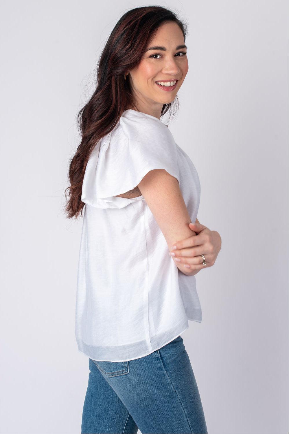 Olivia Flutter Sleeve Blouse Product Image