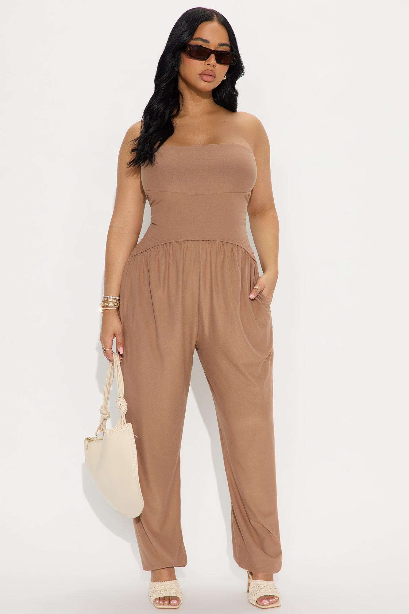 Jasmine Jumpsuit - Mocha Product Image