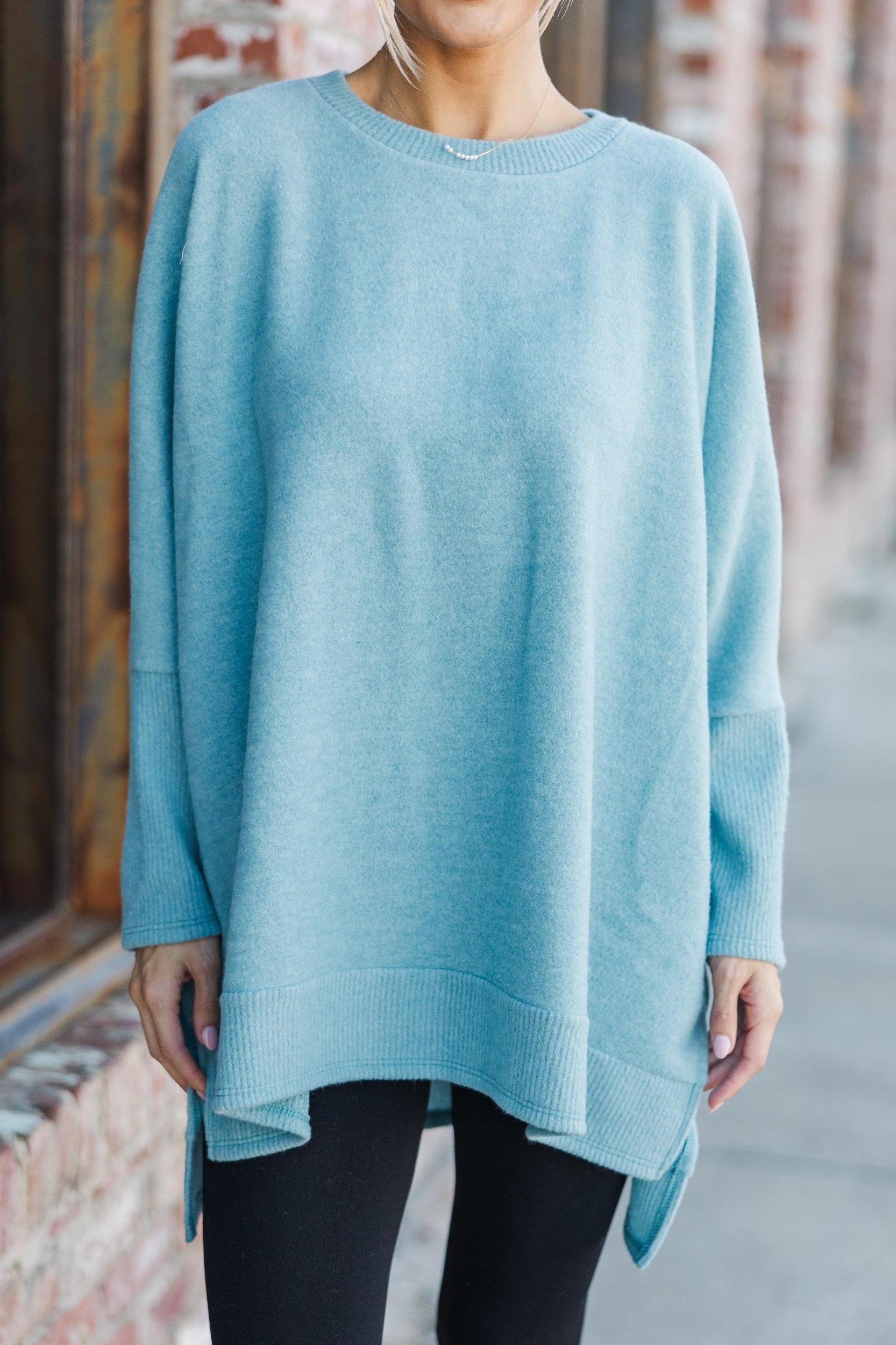 Always Fun Blue Tunic Female Product Image