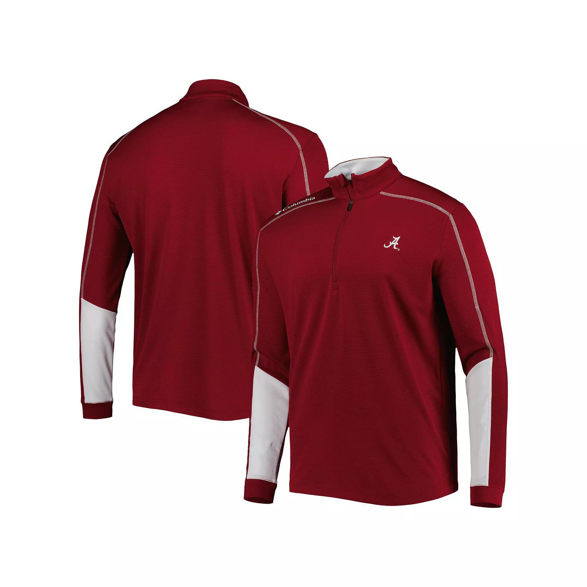 Mens Columbia Crimson Alabama Crimson Tide Shotgun 2.0 Omni-Wick Quarter-Zip Jacket Product Image