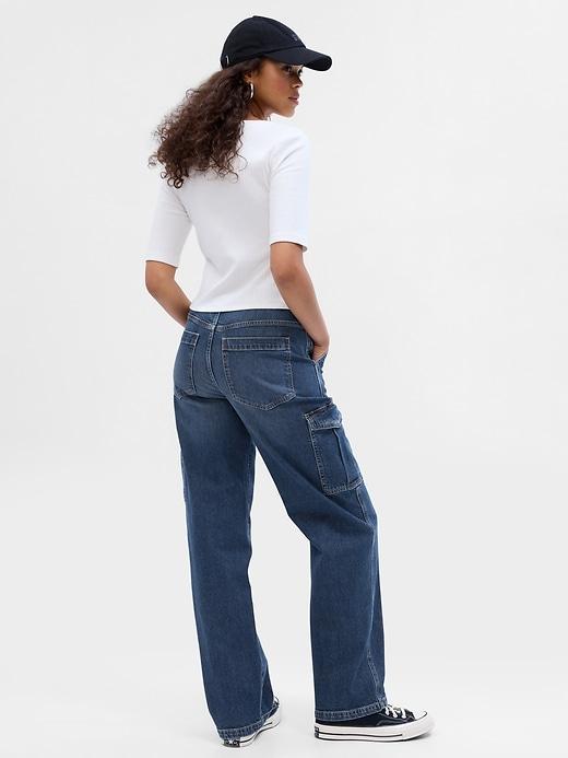 Mid Rise Corduroy '90s Loose Cargo Pants Product Image
