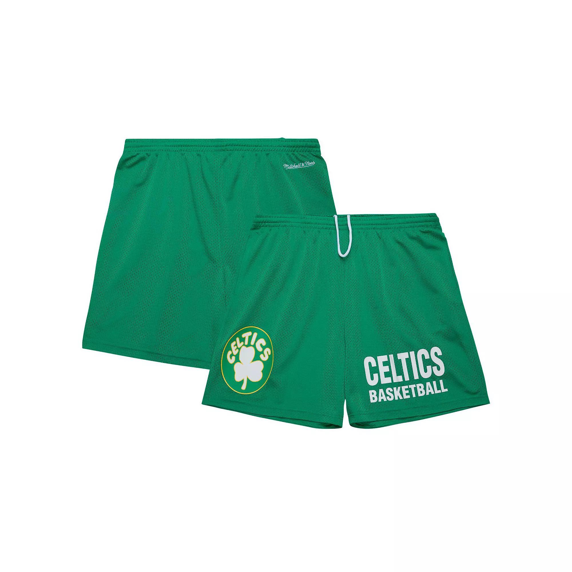 Men's Mitchell & Ness Kelly Green Boston Celtics Hardwood Classics Gameday Mesh Shorts, Size: Large Product Image