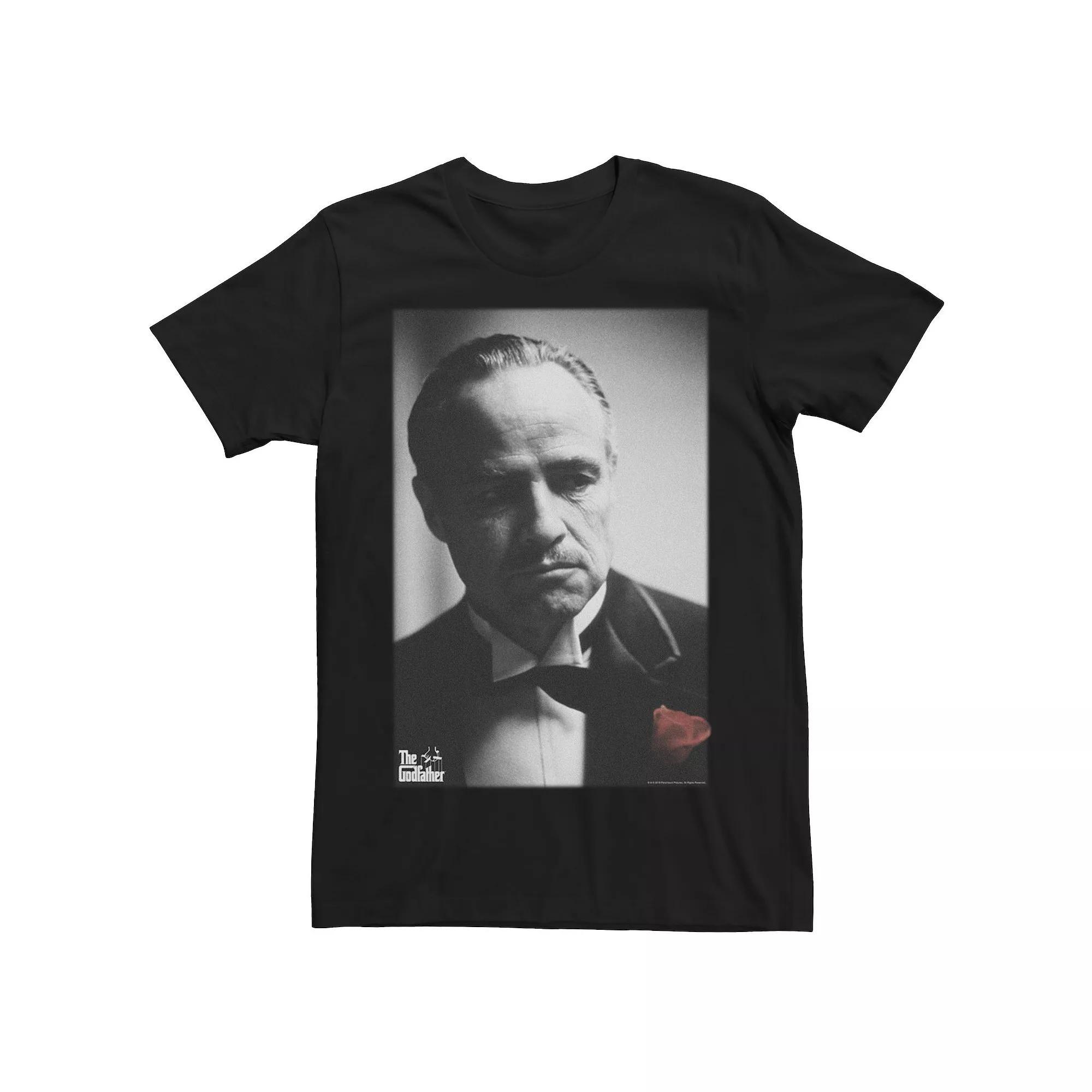 Men's The Godfather Don Vito Corleone Poster Tee, Size: Small, Black Product Image