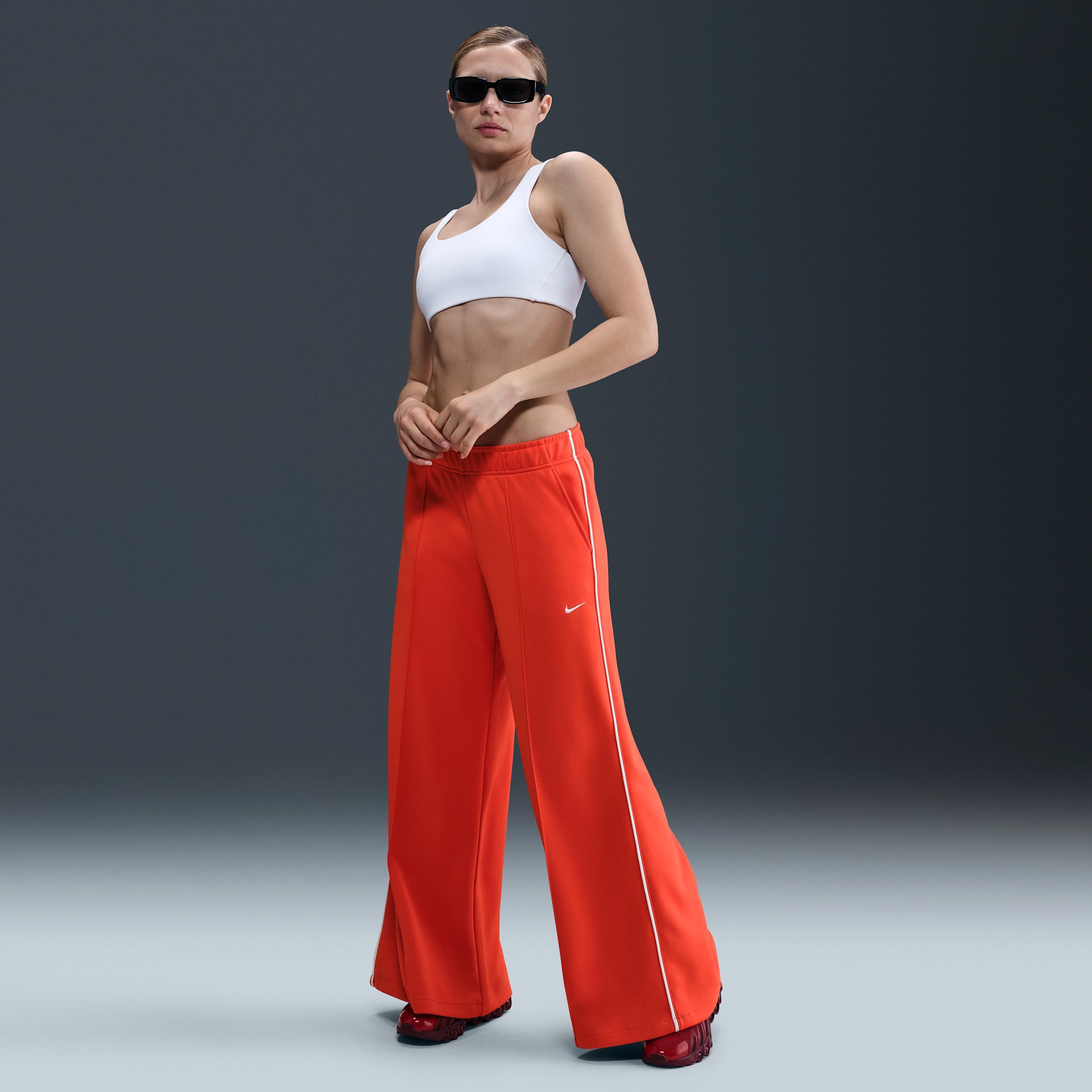 Nike Sportswear Women's Mid-Rise Wide-Leg Track Pants Product Image