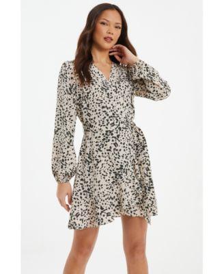 Quiz Womens Animal Print Skater Dress Product Image