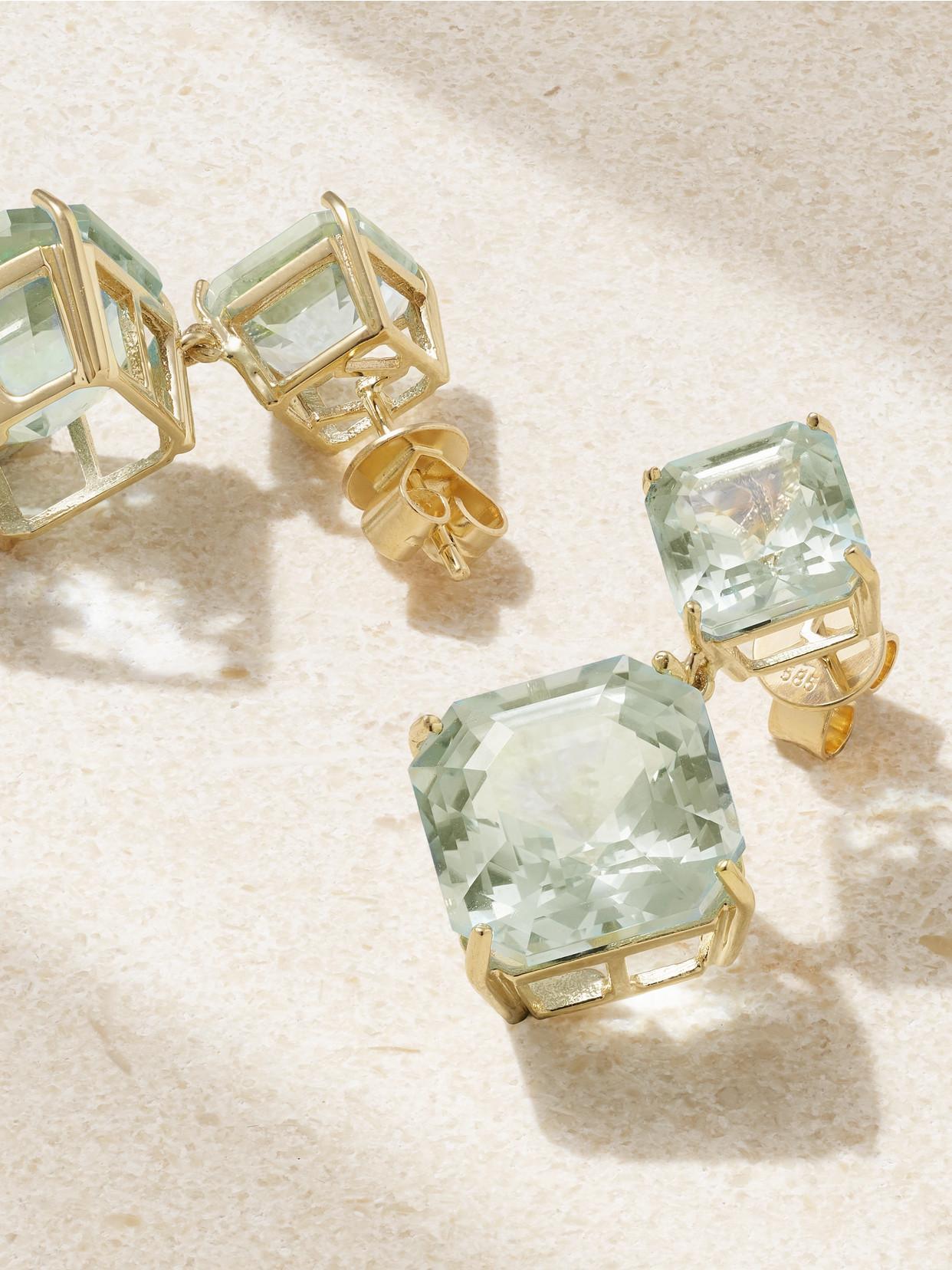MATEO 14-karat Gold Amethyst Earrings Product Image
