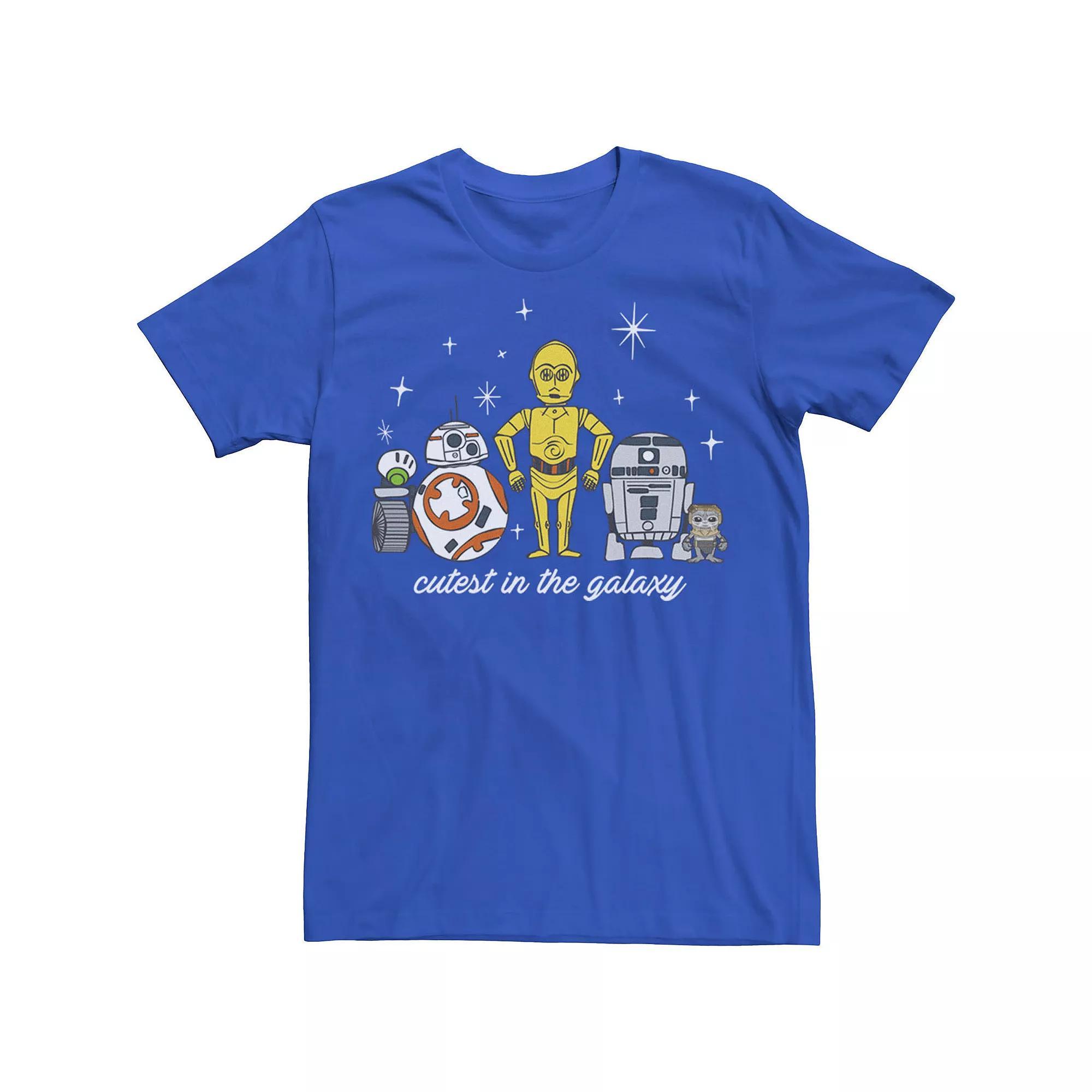 Men's Star Wars Babu Frik & Droids Cutest In The Galaxy Tee, Size: Large, Royal Product Image