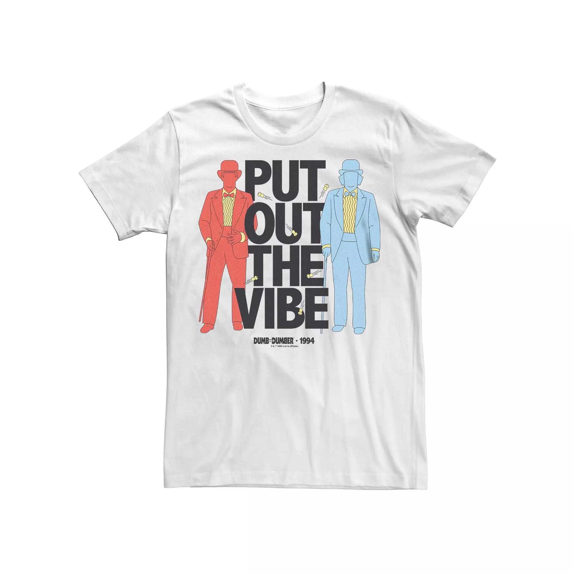 Men's WB The 100 Dumb And Dumber Put Out The Vibe Graphic Tee, Size: Medium, White Product Image
