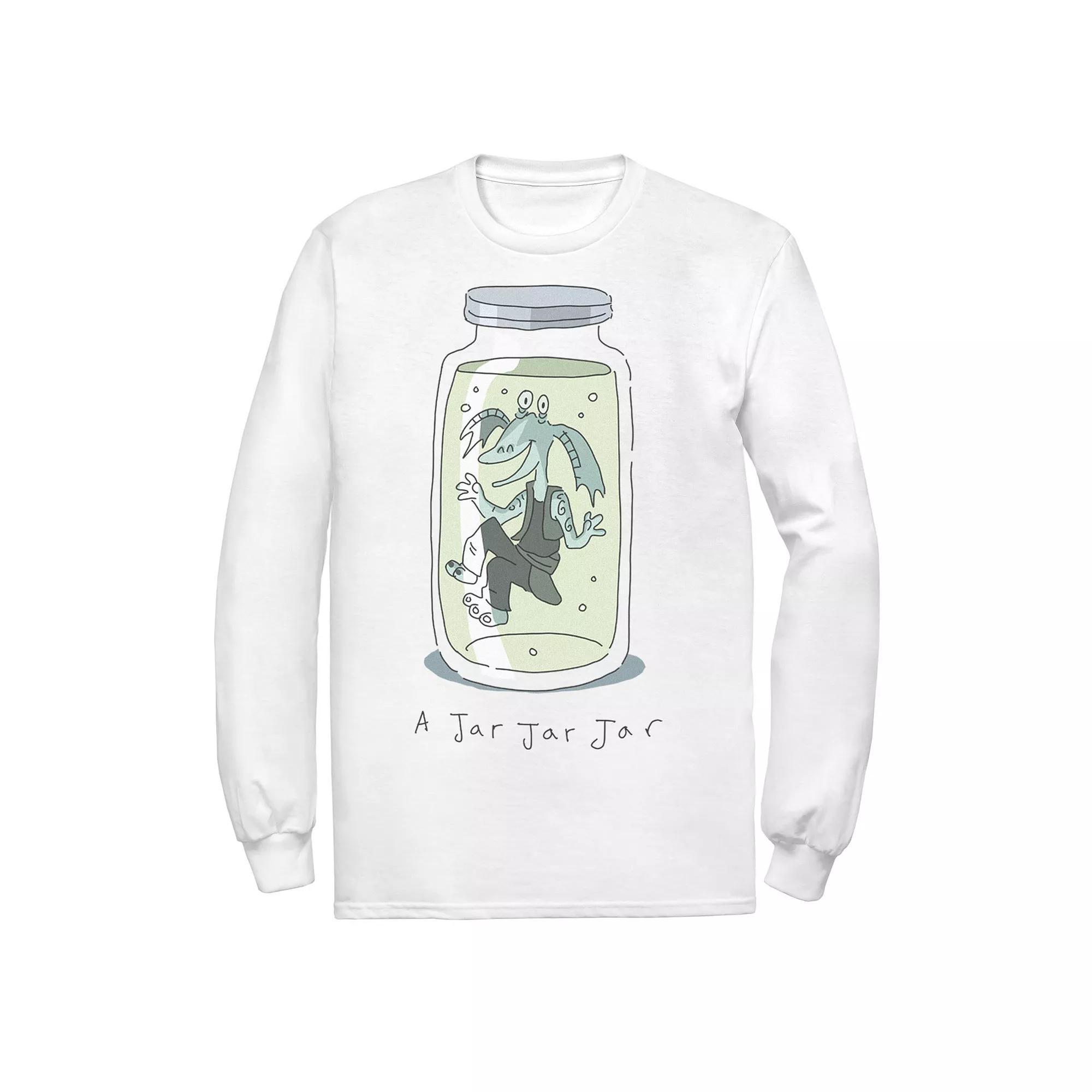 Men's Star Wars A Jar Jar Jar Tee, Size: Large, White Product Image