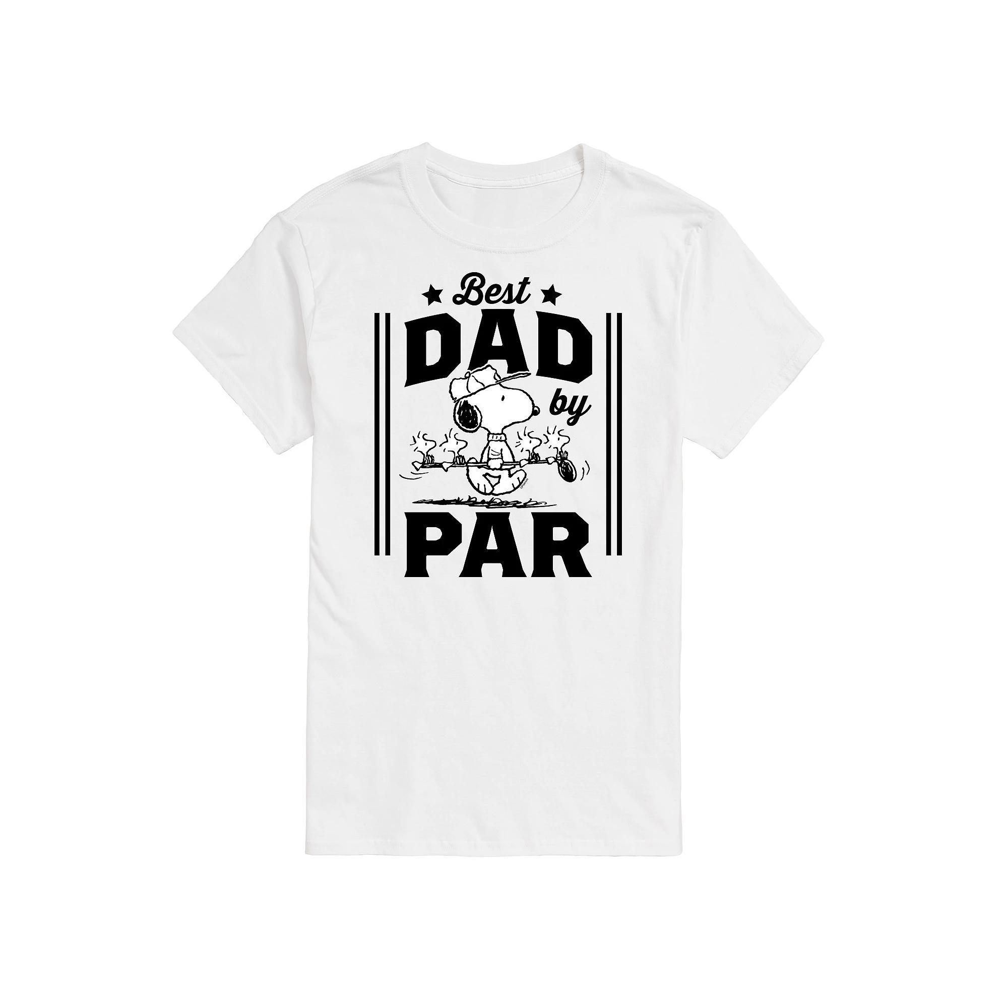 Mens Peanuts Best Dad By Par Graphic Tee Product Image
