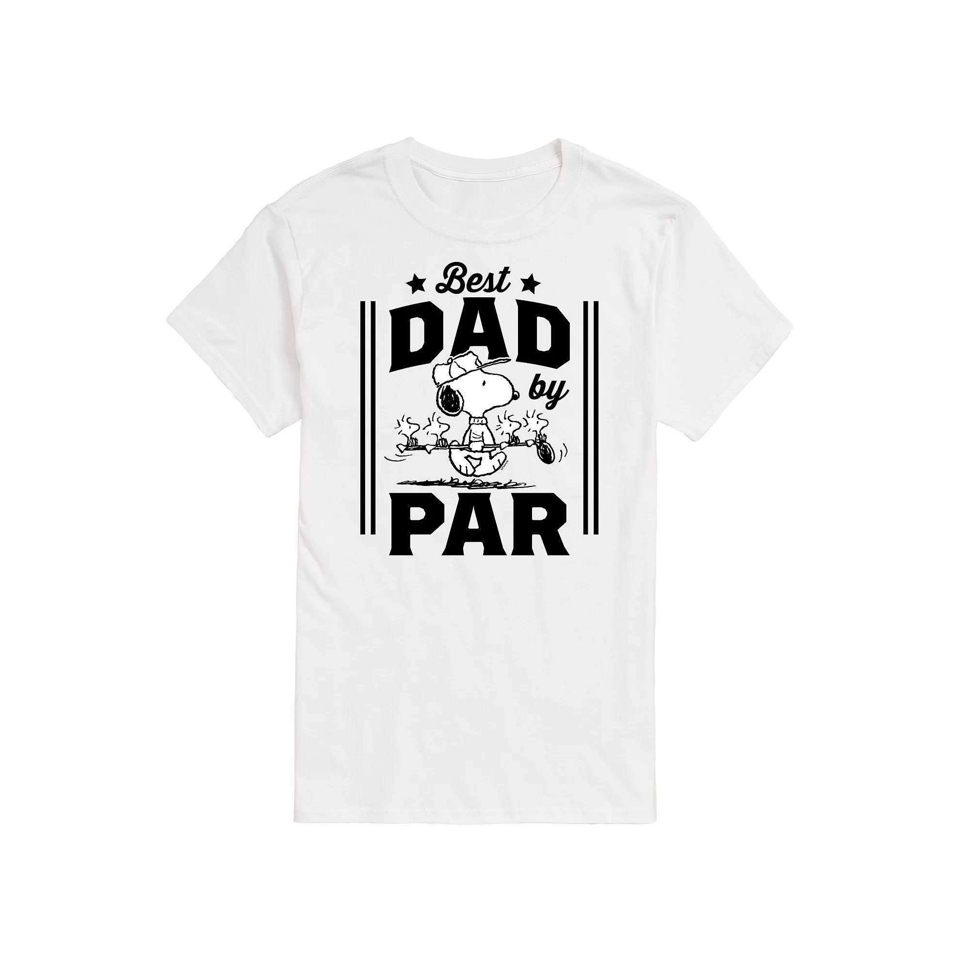 Mens Peanuts Best Dad By Par Graphic Tee Product Image