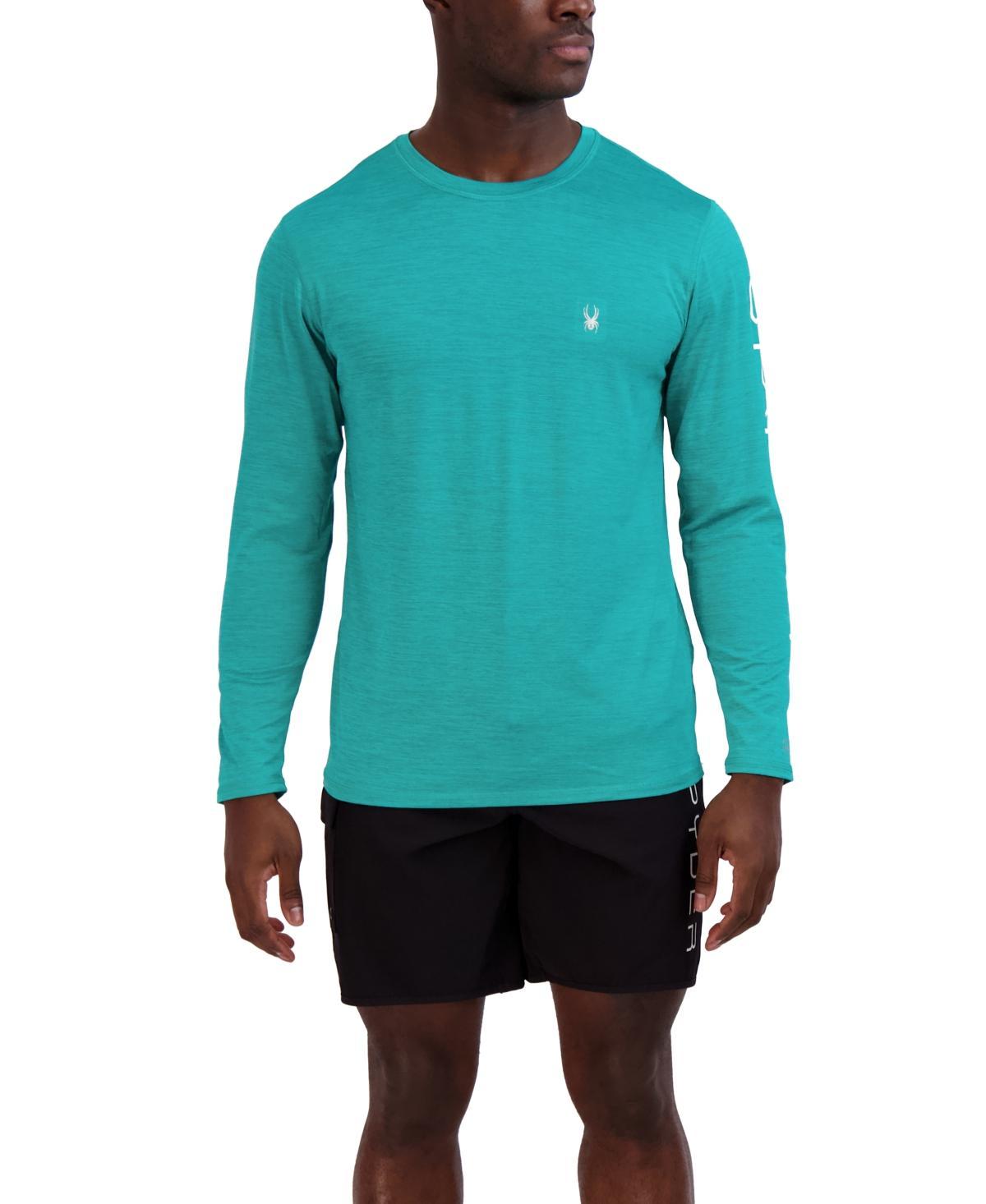 Spyder Mens Long-Sleeve Raglan Logo Swim T-Shirt Product Image