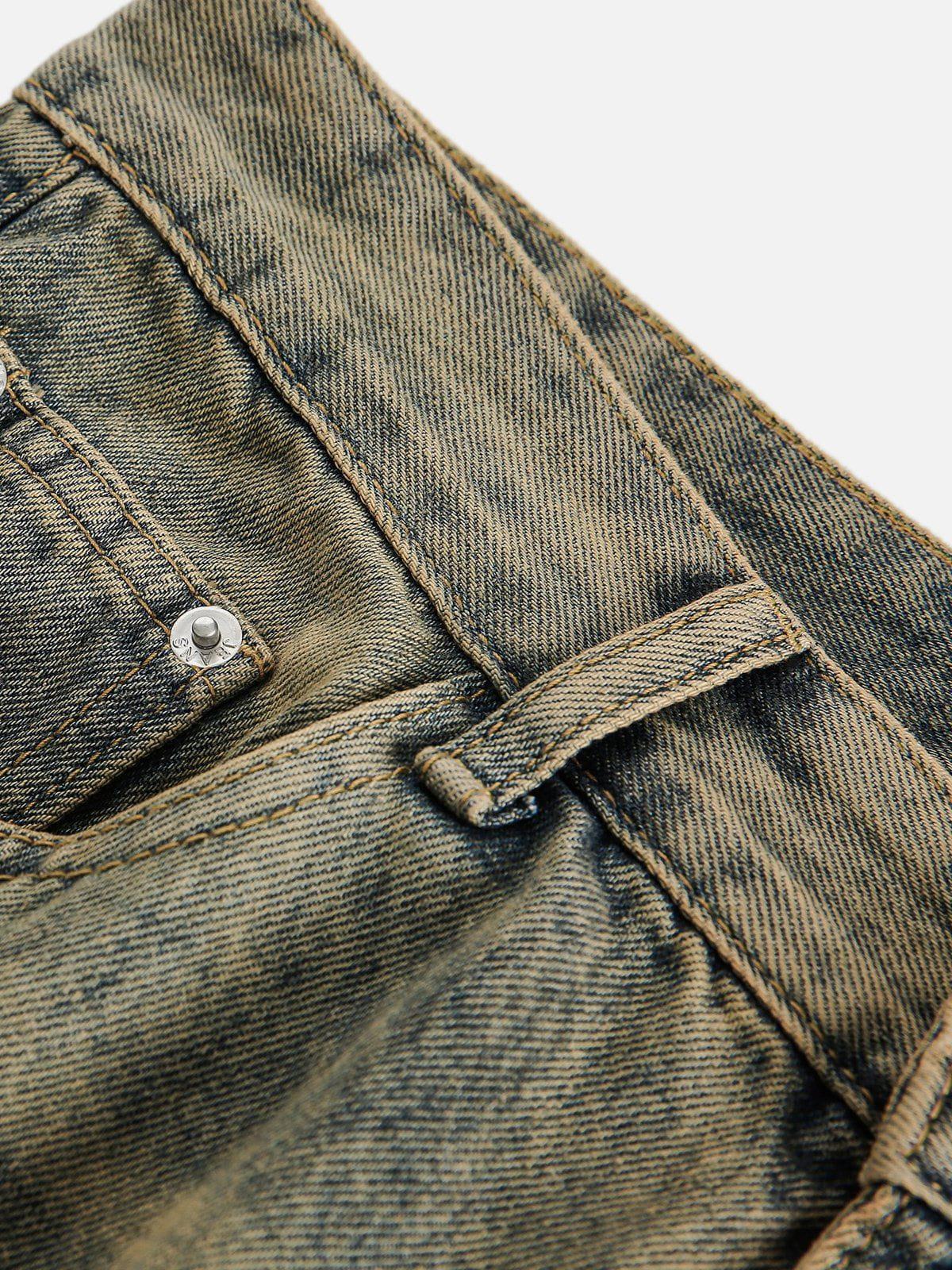 Aelfric Eden Plaid Pocket Baggy Jeans Product Image