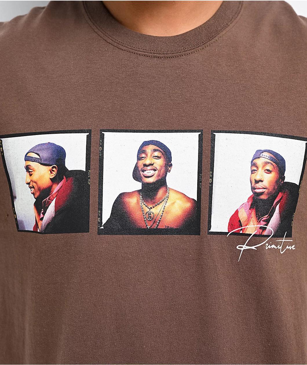 Primitive x Tupac Truth Brown T-Shirt Product Image