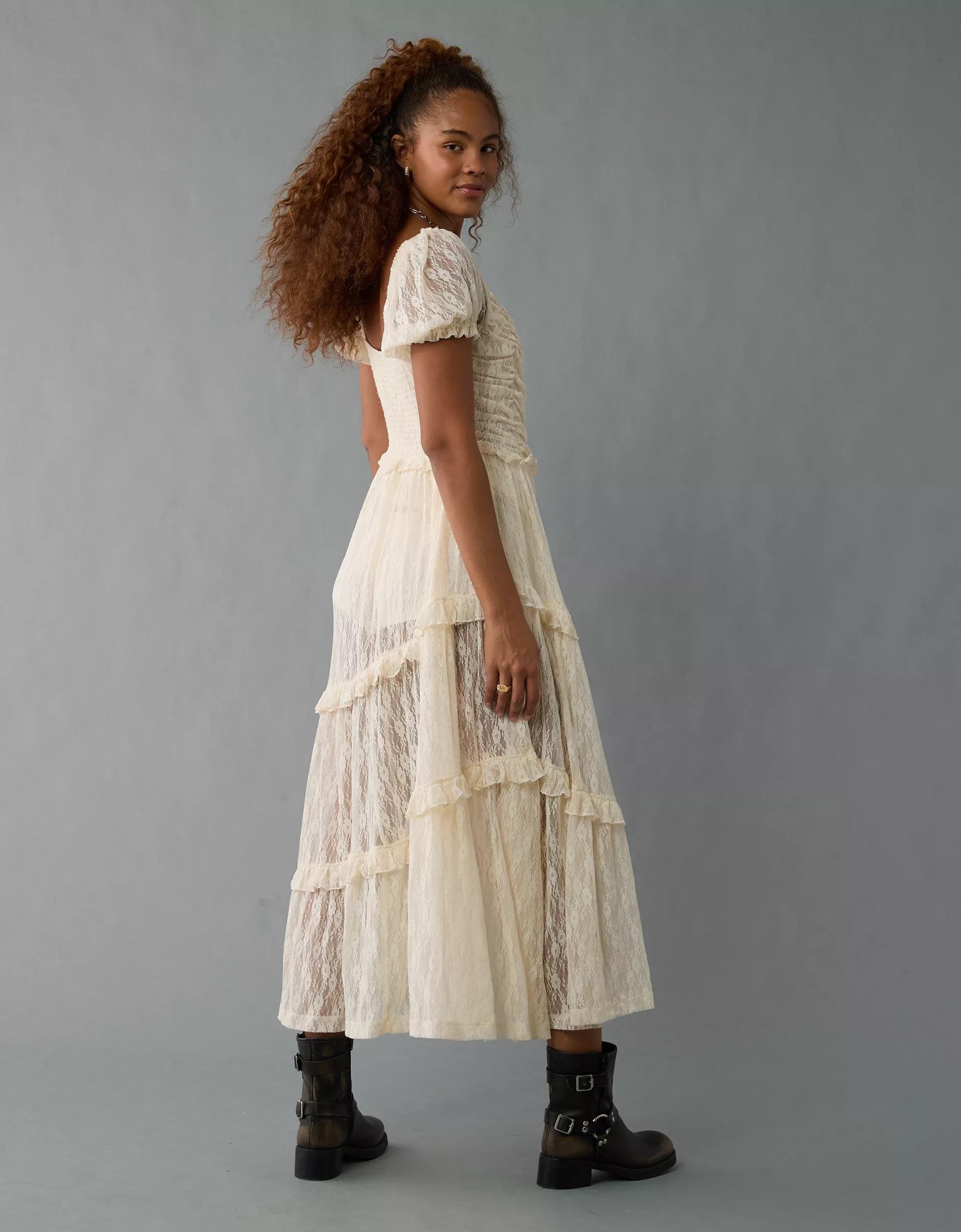 AE Lace Midi Dress Product Image