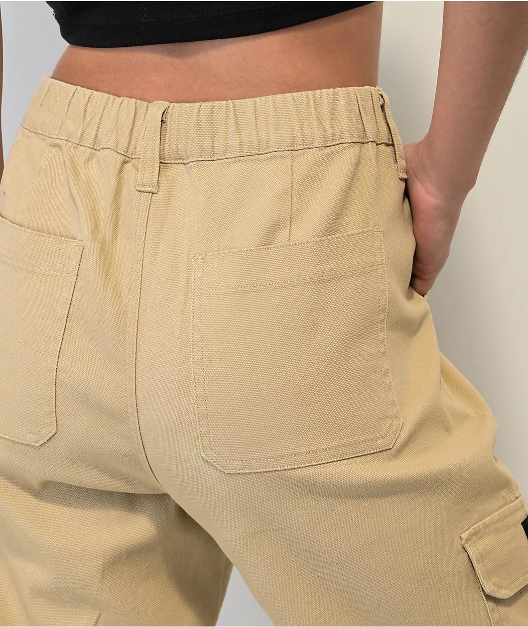 Broken Promises Embrace Khaki Cargo Pants Product Image