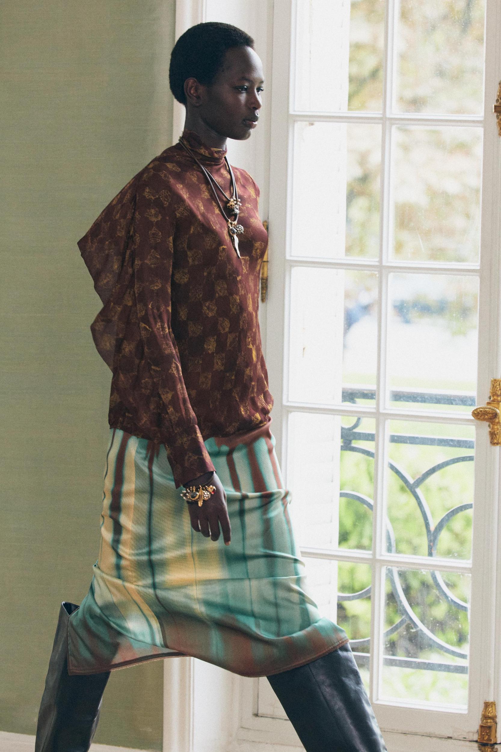 PRINTED MIDI SKIRT ZW COLLECTION Product Image