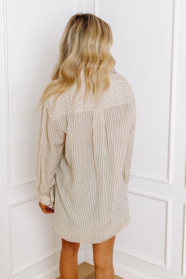 Coffee Shop Cutie Oversized Button Up Product Image