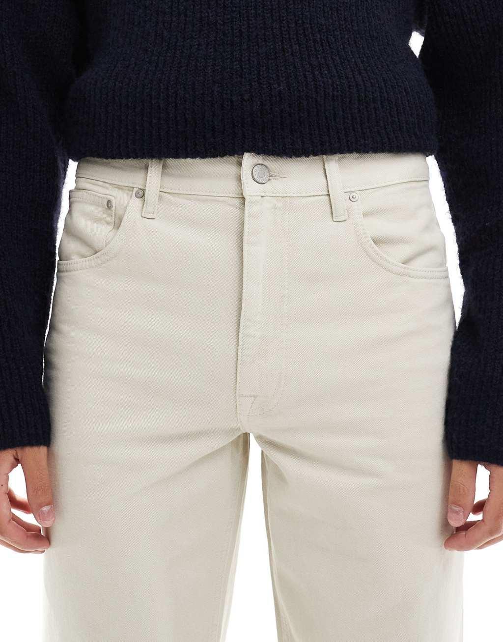ASOS DESIGN straight leg jeans in gray Product Image