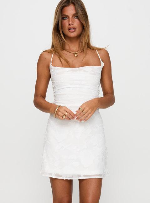 Celena Mini Dress White / Floral Product Image