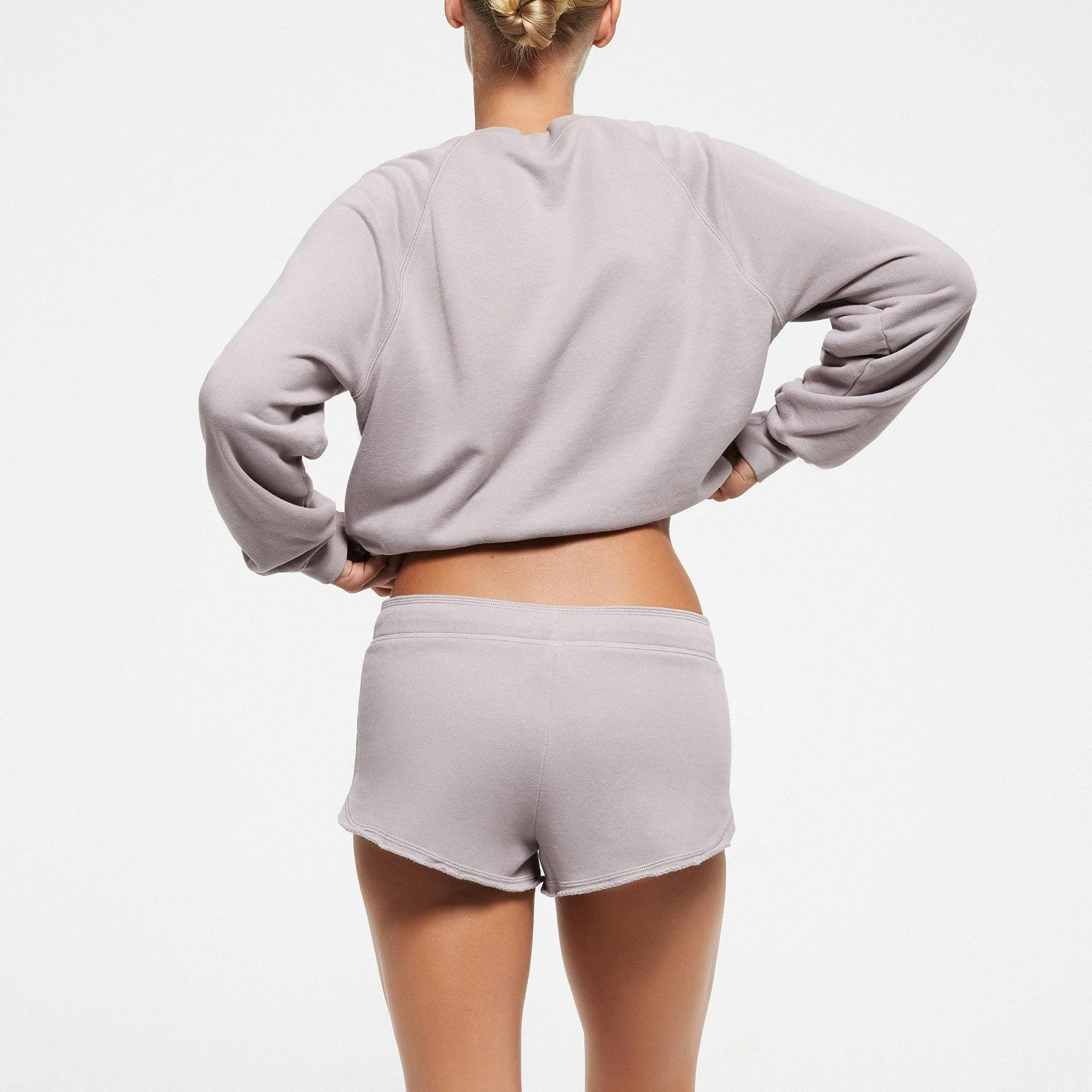 FRENCH TERRY DOLPHIN SHORT | OYSTER Product Image