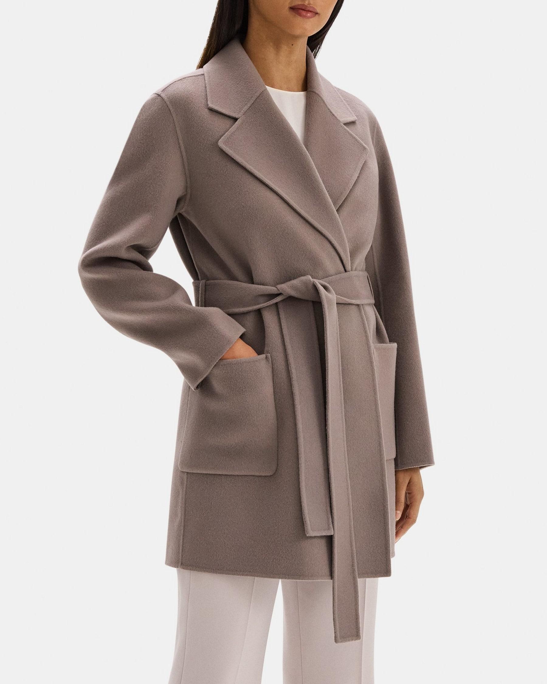 Robe Coat in Double-Face Wool-Cashmere Product Image