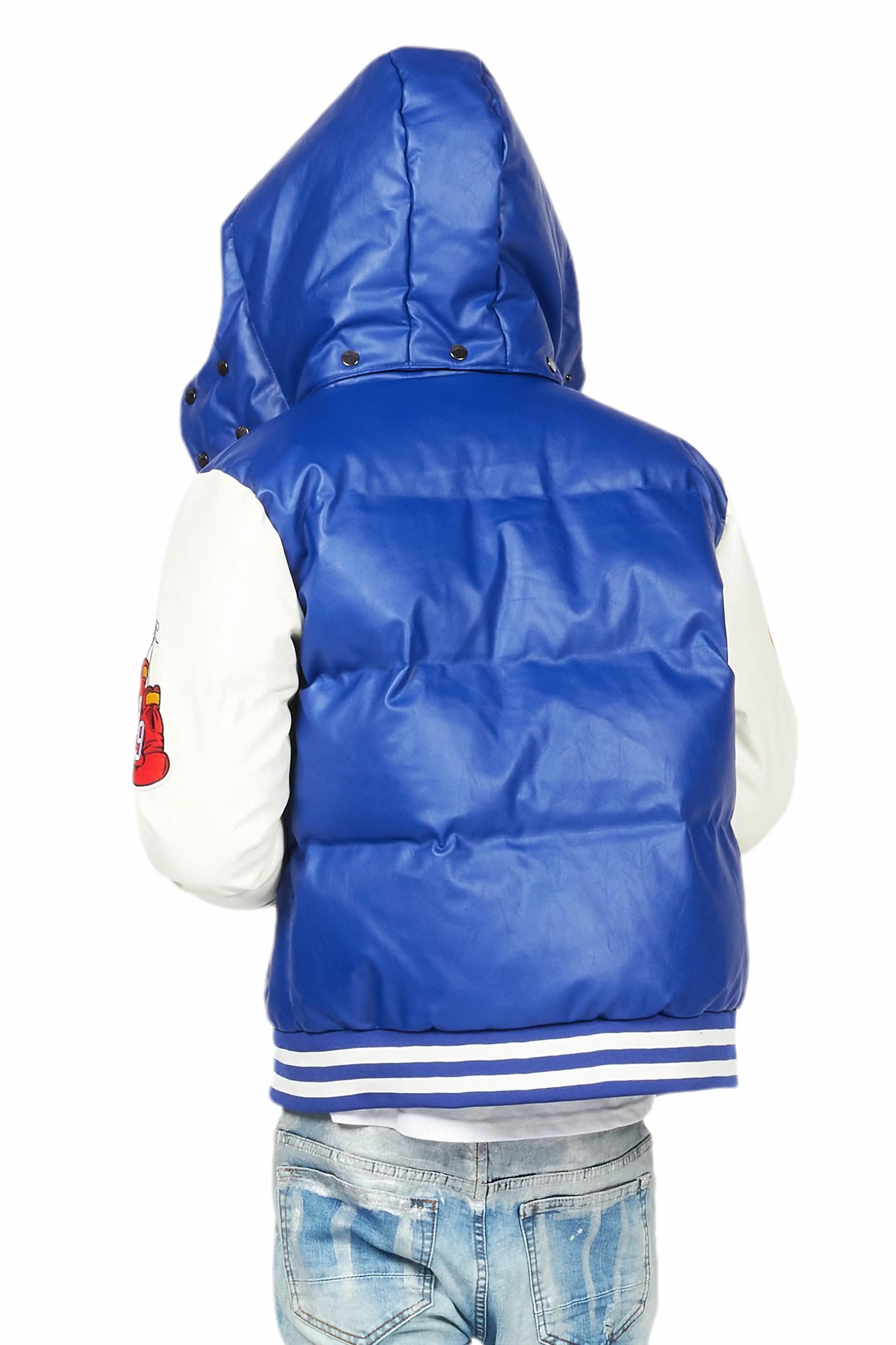 Eisen Royal Blue Puffer Jacket Male Product Image