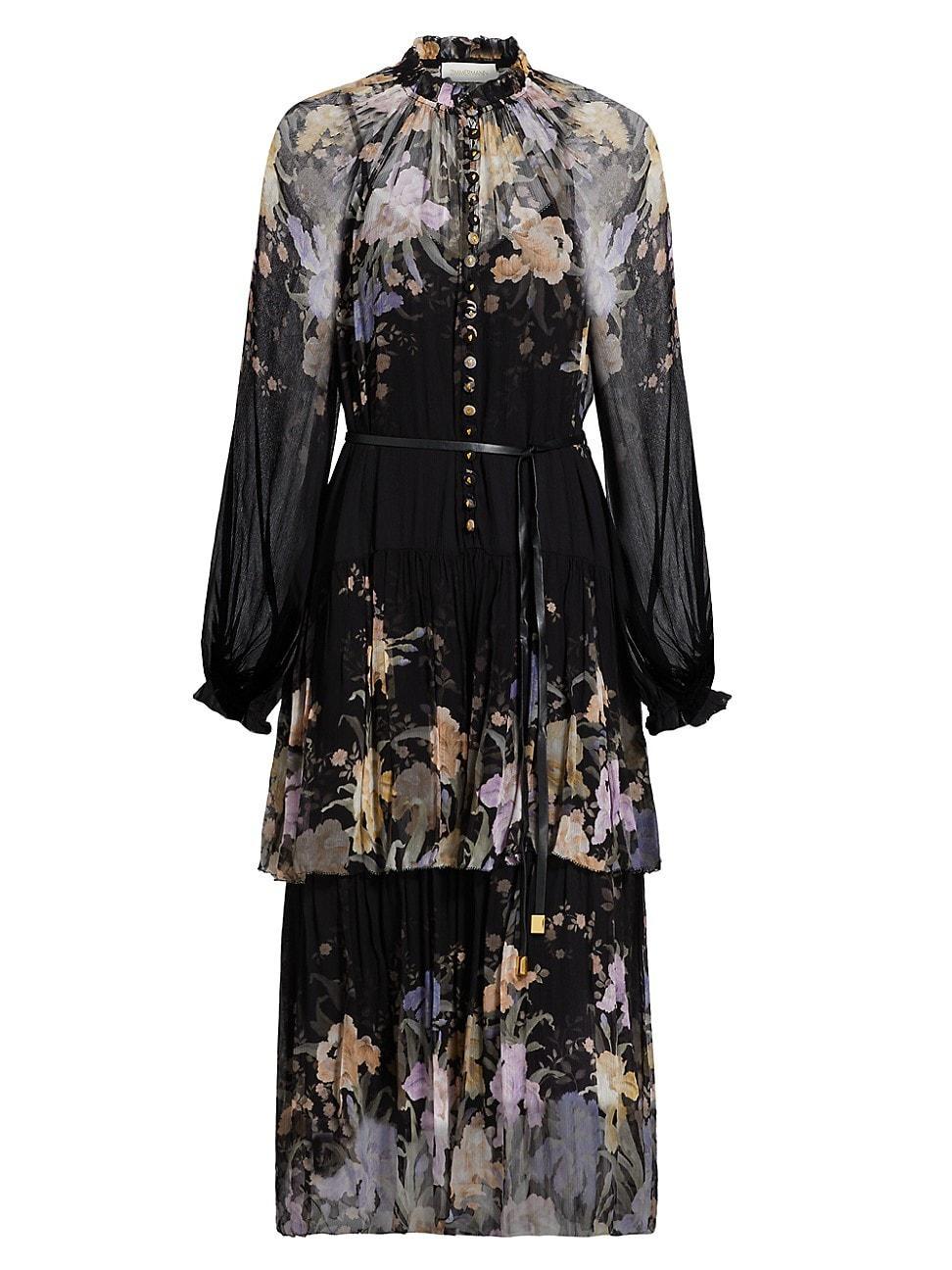 Womens Eden Tiered Midi-Dress Product Image