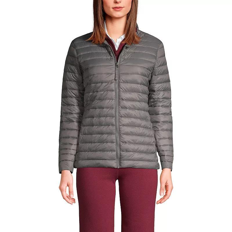 Women's Lands' End School Uniform ThermoPlume Jacket, Size: Small, Green Product Image