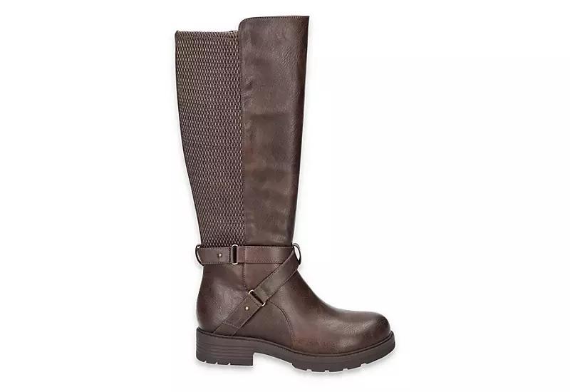 Easy Street Austyn Women's Wide Easy Works Slip Resistant Tall Boots, Size: 6 XW, Brown Stretch Product Image